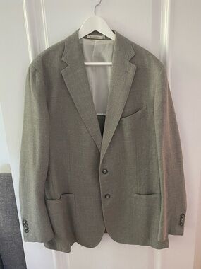 Suitsupply Havana E. Thomas Wool Silk Linen Cashmere Blazer 46